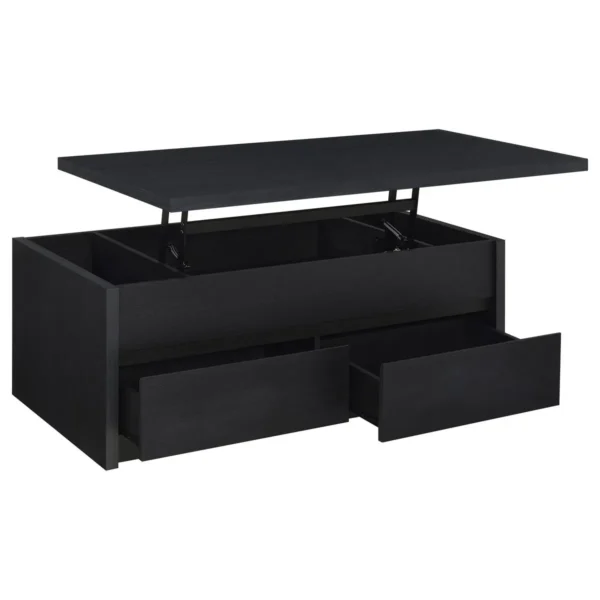 Knapp 2-piece Lift Top Coffee Table Set Black - COA-706228-S2
