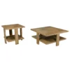 Dawn 2-piece Round Coffee and End Table Set Mango Brown - COA-707718-S2