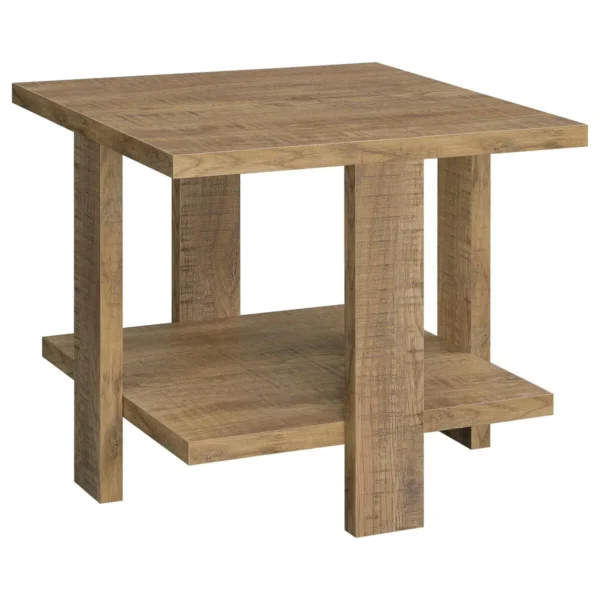 Dawn 2-piece Round Coffee and End Table Set Mango Brown - COA-707718-S2