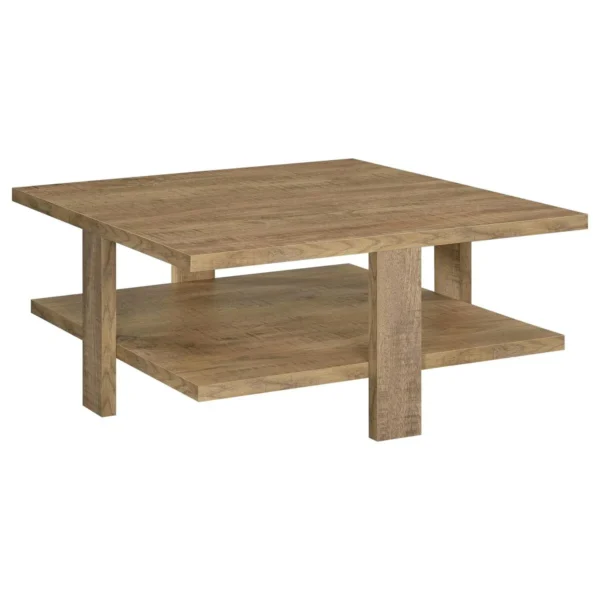 Dawn 2-piece Round Coffee and End Table Set Mango Brown - COA-707718-S2