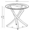 Brooke 2-piece Round Coffee and End Table Set Rose Brass - COA-707888-S2