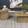 Devar 2-piece Square Coffee and End Table Set Mango - COA-708068-S2