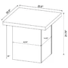 Devar 2-piece Square Coffee and End Table Set Mango - COA-708068-S2