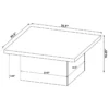 Devar 2-piece Square Coffee and End Table Set Mango - COA-708068-S2