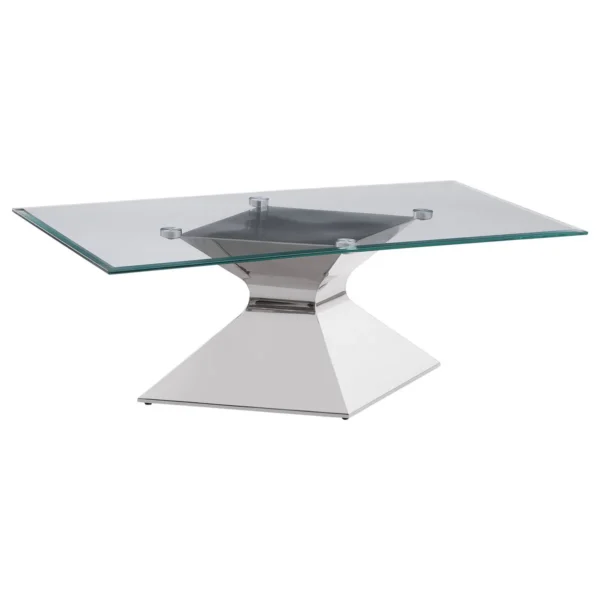 Jenny 2-piece Rectangular Coffee and End Table Set Chrome - COA-710208-S2