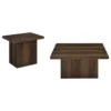Devar 2-piece Square Coffee and End Table Set Dark Pine - COA-710888-S2