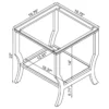 Saide 2-piece Glass Top Coffee and End Table Set Chrome - COA-720338-S2