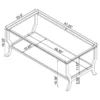 Saide 2-piece Glass Top Coffee and End Table Set Chrome - COA-720338-S2