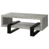 Dinard Engineered Wood Cocktail Coffee Table Grey Driftwood - COA-720878