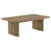 Adina 2-piece Wood Coffee Table Set Distressed Light Brown - COA-722858-S2