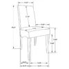 Stanton 5-piece Rectangular Dining Table Set Grey - COA-102061-S5