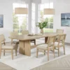 Kailani 7-piece Rectangular Wood Dining Table Set Beige Oak - COA-109381-S7