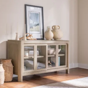 Solano Sliding Door Dining Sideboard Server Weathered Mango - COA-115505