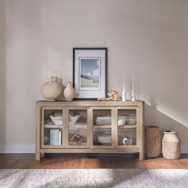 Solano Sliding Door Dining Sideboard Server Weathered Mango - COA-115505