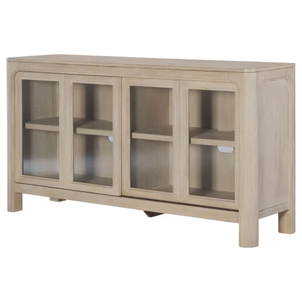 Solano Sliding Door Dining Sideboard Server Weathered Mango - COA-115505