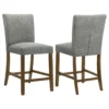 Paxton Upholstered Counter Height Dining Chair Grey (Set of 2) - COA-122179GRY