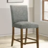 Paxton Upholstered Counter Height Dining Chair Grey (Set of 2) - COA-122179GRY