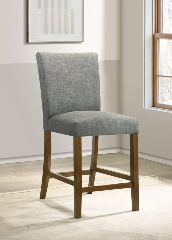 Paxton Upholstered Counter Height Dining Chair Grey (Set of 2) - COA-122179GRY