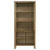 Adina 77-inch Tall Display Cabinet Distressed Light Brown - COA-193616