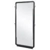 Leandro 76-inch Full Length Floor Mirror Burnished Black - COA-222498