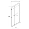 Leandro 76-inch Full Length Floor Mirror Burnished Black - COA-222498