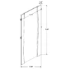 Winslow 31 x 76 Inch Standing Floor Mirror Smokey Walnut - COA-223256