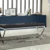Walton Leatherette Upholstered Tufted Accent Bench Black - COA-501156