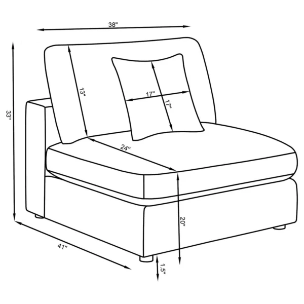 Serene 4-piece Upholstered Modular Sectional Sofa Beige - COA-551321