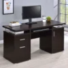 Tracy 55-inch 2-drawer Office Computer Desk Cappuccino - COA-800107