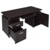 Tracy 55-inch 2-drawer Office Computer Desk Cappuccino - COA-800107