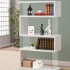 Emelle 63-inch 4-shelf Glass Panel Bookshelf White - COA-800300