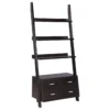 800319_02-7226604 Colella 72-inch 5-shelf Storage Ladder Bookshelf Cappuccino - COA-800319