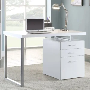 Brennan 47-inch 3-drawer Office Computer Desk White - COA-800325