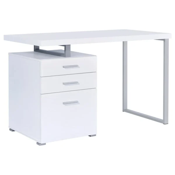 Brennan 47-inch 3-drawer Office Computer Desk White - COA-800325
