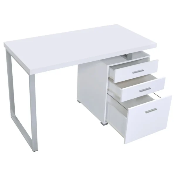 Brennan 47-inch 3-drawer Office Computer Desk White - COA-800325