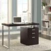 Brennan 47-inch 3-drawer Office Computer Desk Cappuccino - COA-800519