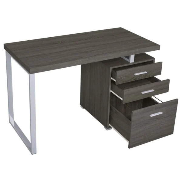 Brennan 47-inch 3-drawer Office Computer Desk Weathered Grey - COA-800520