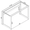 Hartford 47-inch Glass Top Writing Desk Chrome - COA-800746