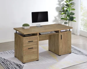Tracy 55-inch 2-drawer Office Computer Desk Mango - COA-800788