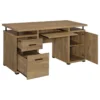 Tracy 55-inch 2-drawer Office Computer Desk Mango - COA-800788