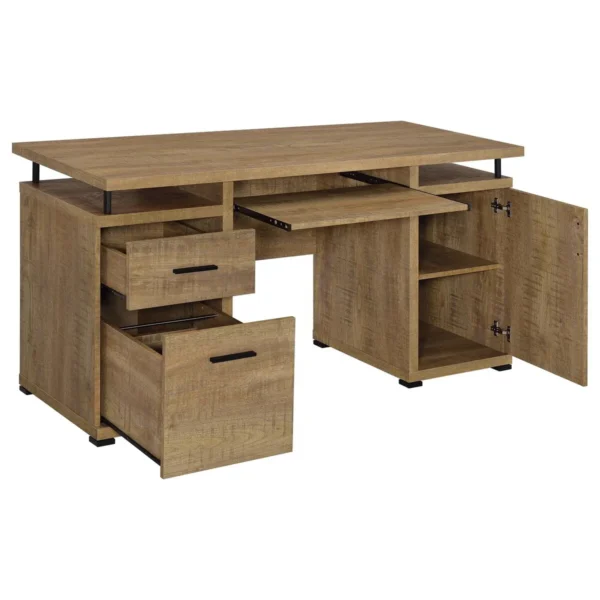 Tracy 55-inch 2-drawer Office Computer Desk Mango - COA-800788