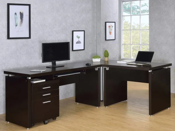 Skylar 3-drawer Home Office Mobile File Cabinet Cappuccino - COA-800894