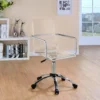 Amaturo Acrylic Adjustable Home Office Desk Chair Clear - COA-801436