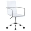 Amaturo Acrylic Adjustable Home Office Desk Chair Clear - COA-801436