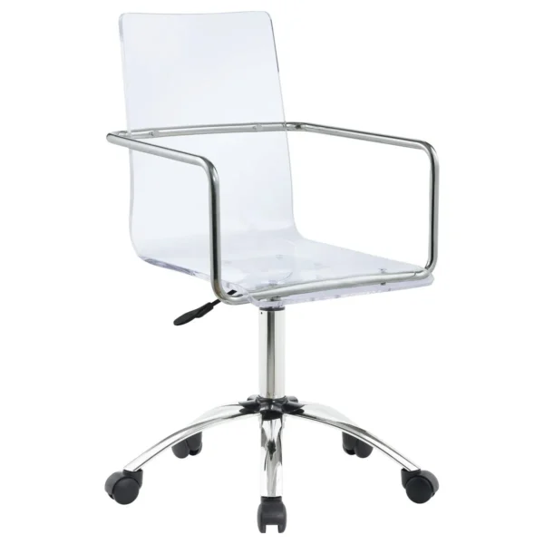 Amaturo Acrylic Adjustable Home Office Desk Chair Clear - COA-801436