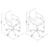 Amaturo Acrylic Adjustable Home Office Desk Chair Clear - COA-801436