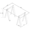Amaturo 72-inch 4-shelf Acrylic Ladder Bookshelf Clear - COA-801553