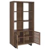 Maddox 71-inch 3-shelf Cabinet Bookcase Walnut - COA-801863