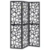 Nailan 3-Panel Room Divider Folding Screen Black Open Mosaic - COA-900092