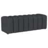 Summer Fabric Upholstered Tufted Accent Bench Charcoal - COA-910294
